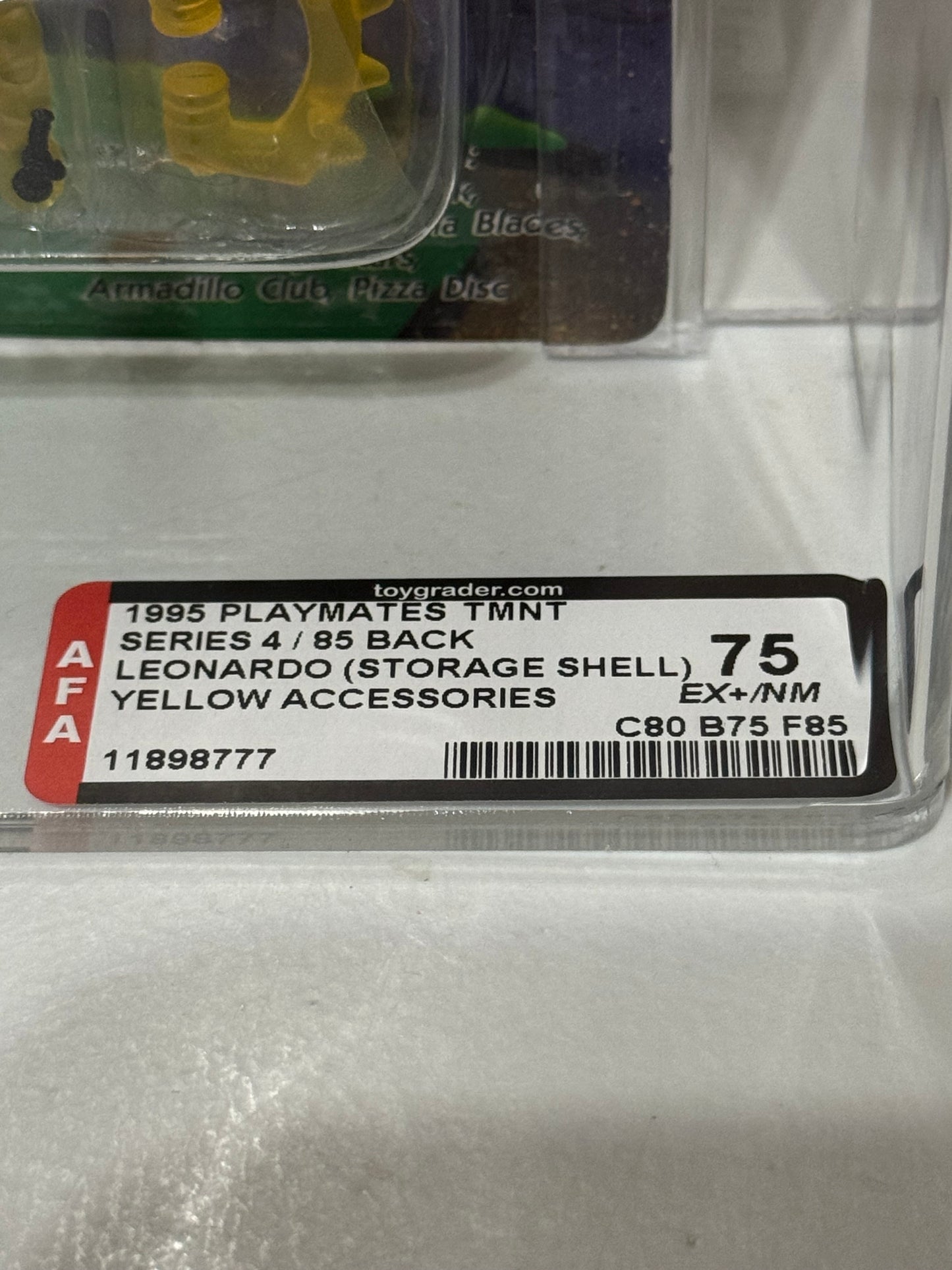š„·š¢Vintage TMNT Black Belt Storage Shell Leonardo Graded AFA 75š„ Rare Grail!